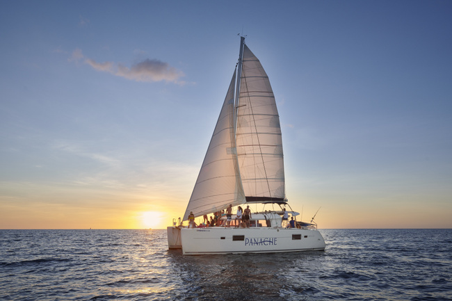 Panache Catamaran Sailing Photo